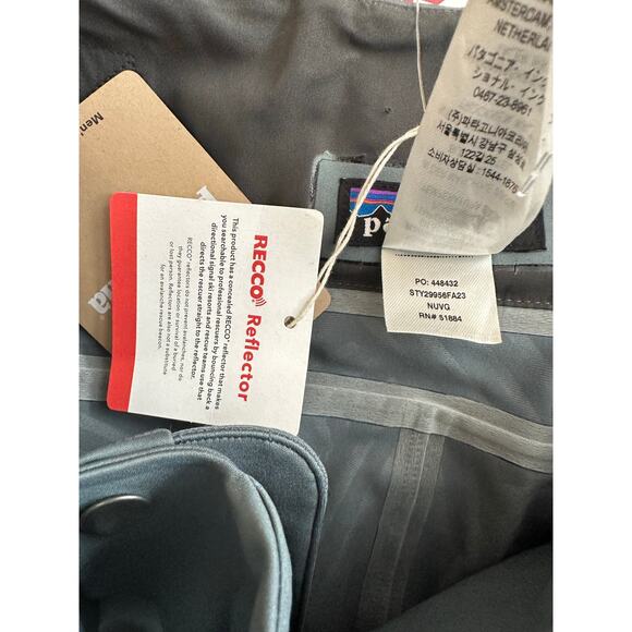 NEW Patagonia Upstride Pants Nouveau Mens Small Snowpants 29956  NWT - Picture 7 of 7